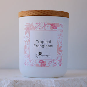 Coastal Living Co's Strong Scented Tropical Frangipani Candles